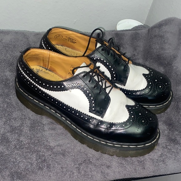 Dr. Martens Two-Tone Black and White Oxfords main image 10